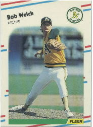 1988 Fleer Update Baseball Cards       057      Bob Welch